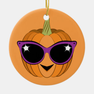 Coole Kürbissonnenbrille Keramikornament
