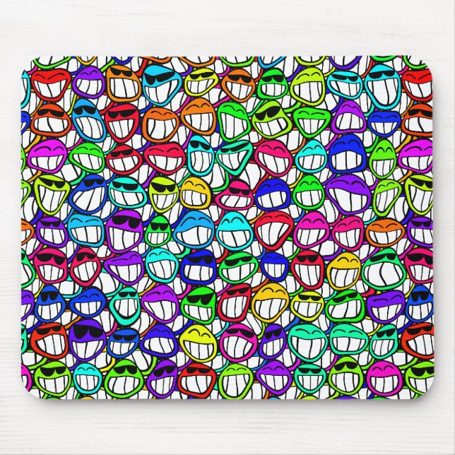 Coole Lächeln Mousepad (Vorne)