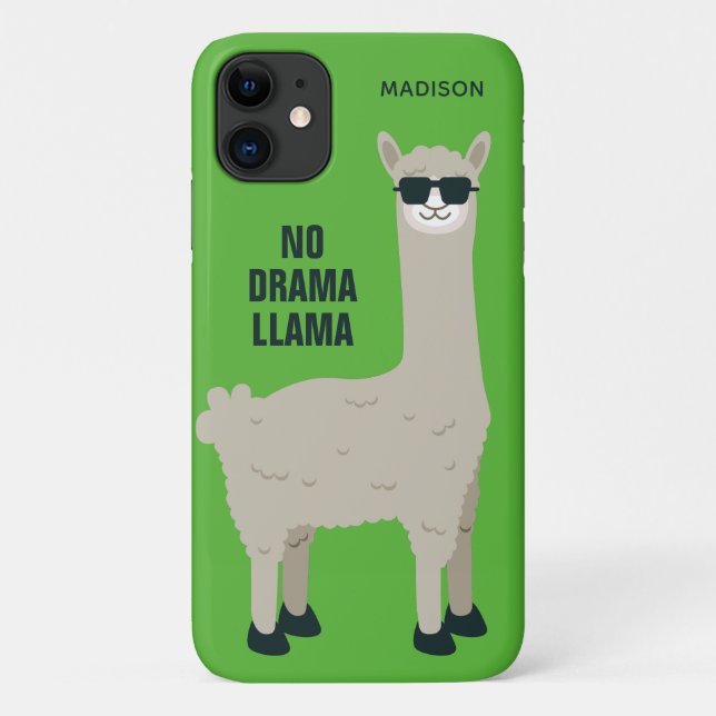 Coole Lama individuelle Name- und Farbtelefongehäu Case-Mate iPhone Hülle (Rückseite)