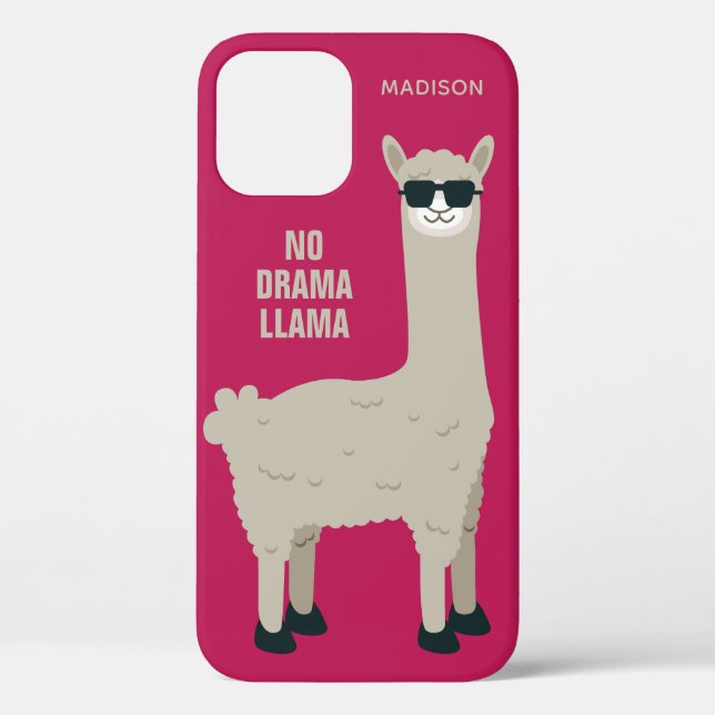 Coole Lama individuelle Name- und Farbtelefongehäu Case-Mate iPhone Hülle (Rückseite)