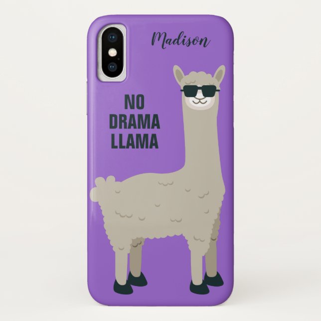 Coole Lama-Name- u. -farbtelefon-Hüllen Case-Mate iPhone Hülle (Rückseite)