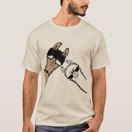Coole Lamas mit Sonnenbrille Lustiger Tierfreund T-Shirt