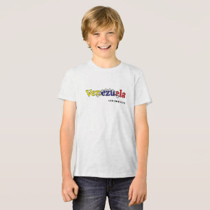 coole Landesflagge anpassen Kinder venezolanisch Tri-Blend Shirt