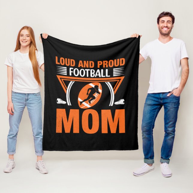 Coole laute stolze Fußball-Mama Fleecedecke (Beispiel)