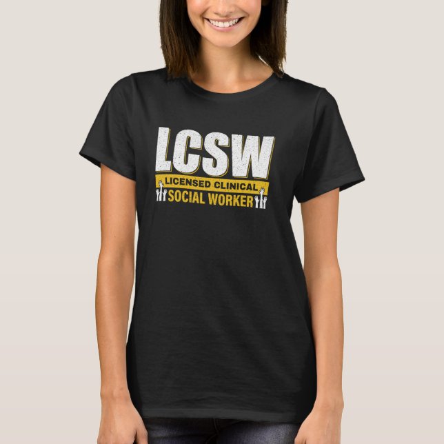 Coole LCSW lizenzierte klinische Sozialarbeiterin, T-Shirt (Vorderseite)