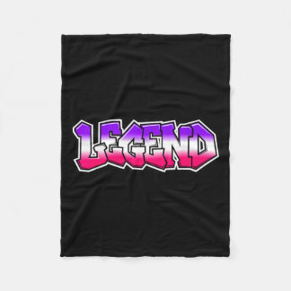 Coole Legende Graffiti Slogan Text Zitat Geschenk  Fleecedecke