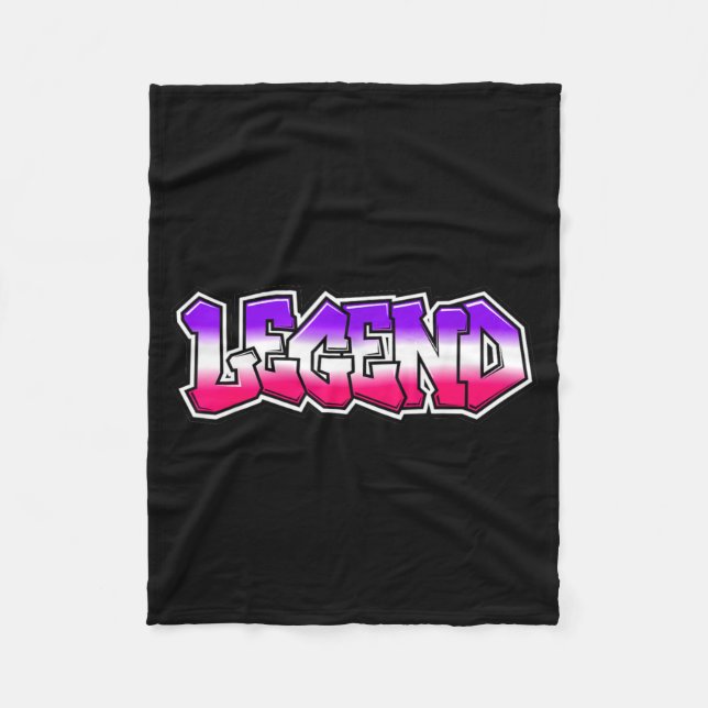 Coole Legende Graffiti Slogan Text Zitat Geschenk  Fleecedecke (Vorderseite)