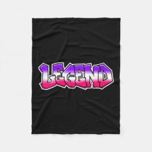 Coole Legende Graffiti-Slogan-Text-Zitat-Geschenk Fleecedecke