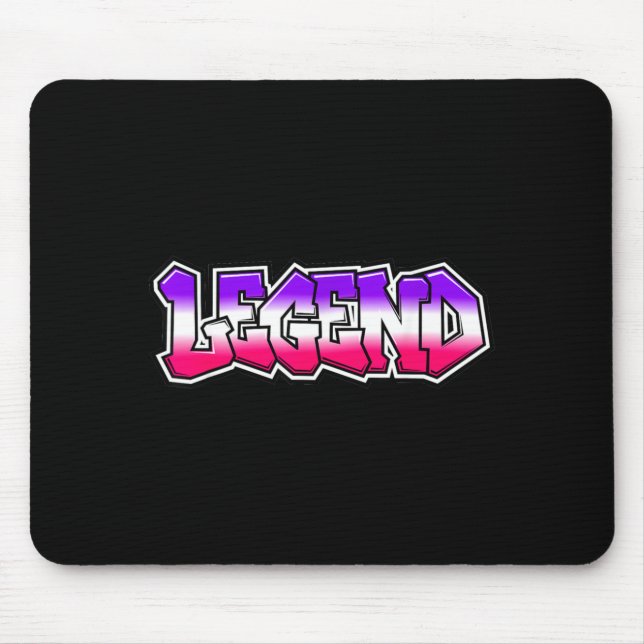 Coole Legende Graffiti Slogan Text Zitat Geschenk  Mousepad (Vorne)