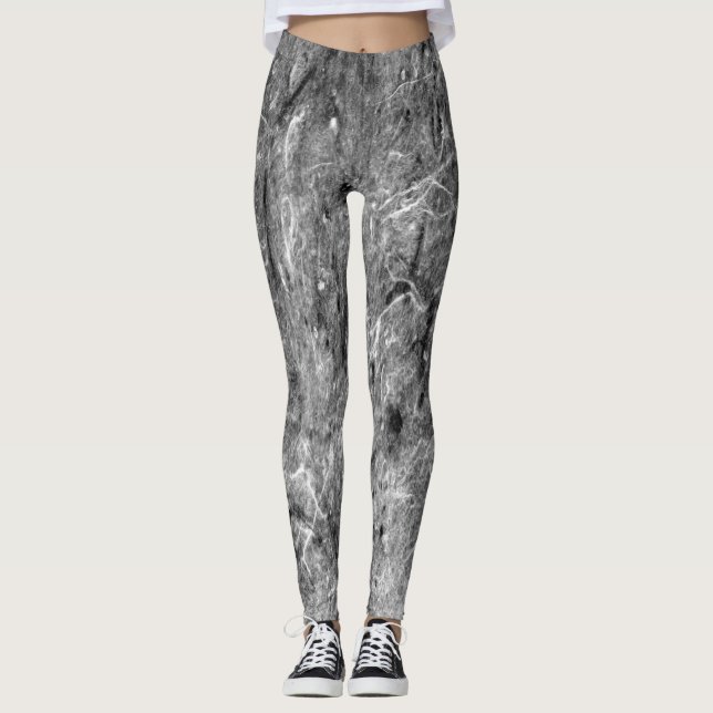 coole Leggings mit Schwarz-Einmaldruck (Vorderseite)