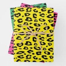 Coole leopard bedruckte Weihnachtswrapping Paper S