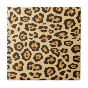 Coole Leopard-Druck-Muster-Geschenke für sie Fliese