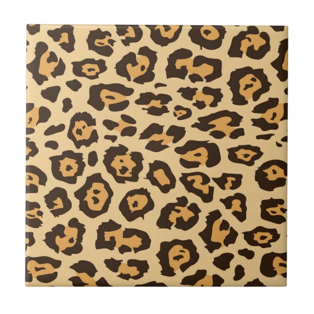 Coole Leopard-Druck-Muster-Geschenke für sie Fliese (Vorderseite)