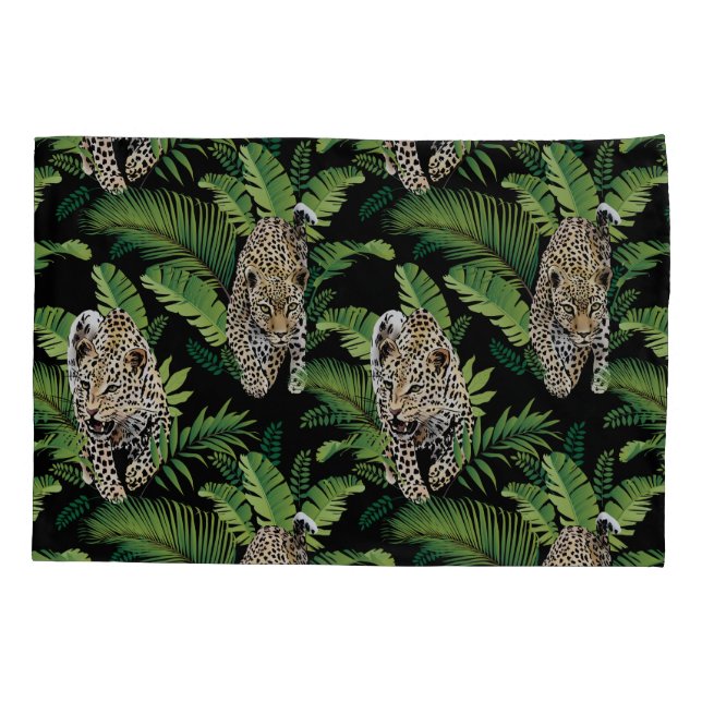 Coole Leoparden Muster Kissenbezug (Rückseite)
