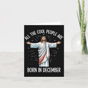 Coole-Leute-Dezember-Geburtstags-Sritual-Thema Karte