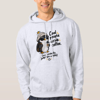 Coole Leute trinken Kaffee Hoodie