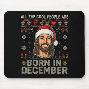 Coole Leute Werden Im Dezember Christlich Christm Mousepad