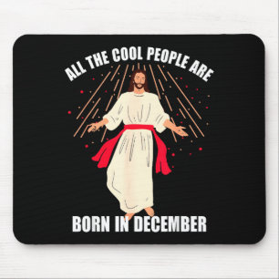 Coole Leute Werden Im Dezember Christlich Christm Mousepad