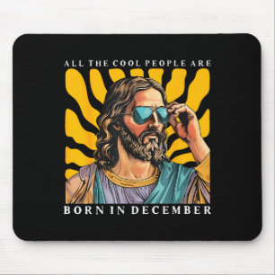 Coole Leute Werden Im Dezember Christlich Jesus C Mousepad