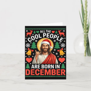 Coole Leute Werden Im Dezember Christlich Weihnach Karte