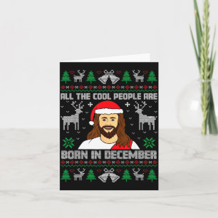 Coole Leute Werden Im Dezember Christlich Weihnach Karte