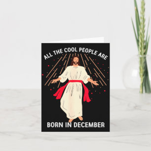 Coole Leute Werden Im Dezember Christlich Weihnach Karte