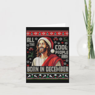 Coole Leute Werden Im Dezember Christlich Weihnach Karte