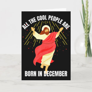 Coole Leute Werden Im Dezember Christlich Weihnach Karte