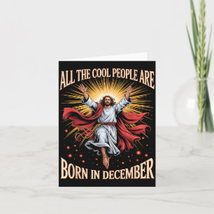 Coole Leute Werden Im Dezember Christlich Weihnach Karte