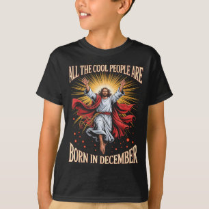 Coole Leute Werden Im Dezember Christlich Weihnach T-Shirt