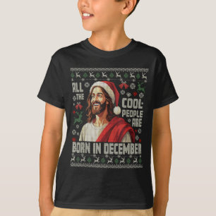 Coole Leute Werden Im Dezember Christlich Weihnach T-Shirt