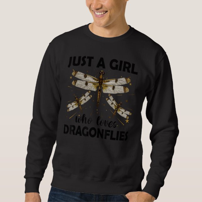Coole Libelle für weibliche Mädchen Sweatshirt (Vorderseite)