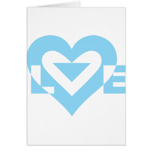 Coole Liebe Grafik, blau