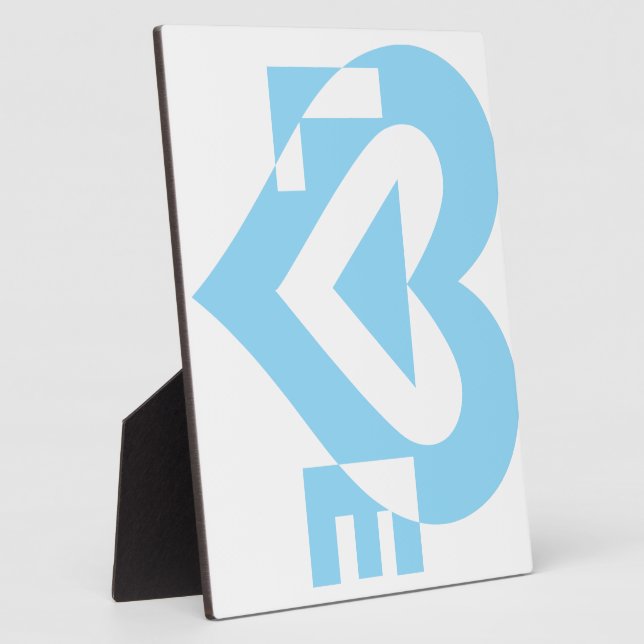 Coole Liebe Grafik, blau Fotoplatte (Seite)