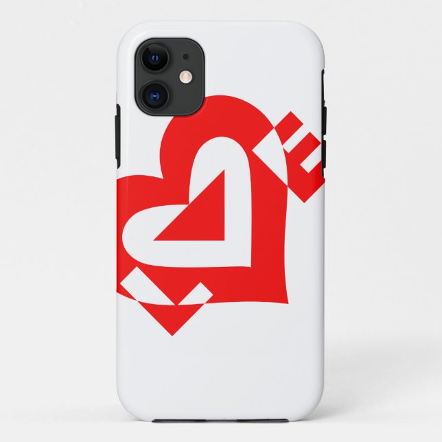 Coole Liebe Grafik, rot Case-Mate iPhone Hülle (Rückseite)