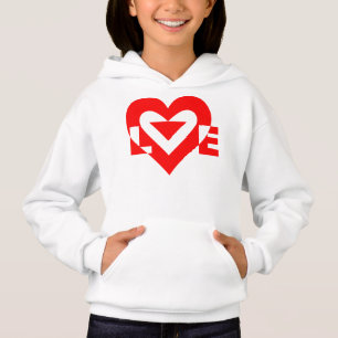 Coole Liebe Grafik, rot Hoodie