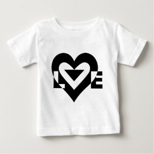 Coole Liebe Grafik, schwarz Baby T-shirt