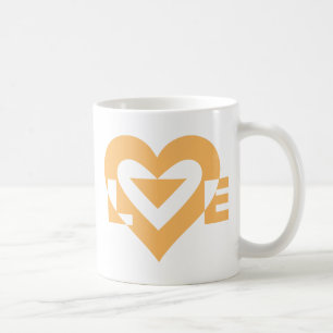 Coole Liebe Graphic, Orange Tasse