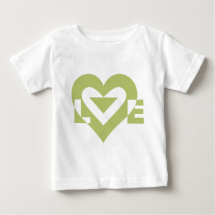 Coole Liebe Graphic, Sage Green Baby T-shirt