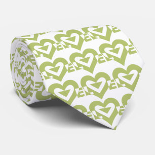 Coole Liebe Graphic, Sage Green Krawatte