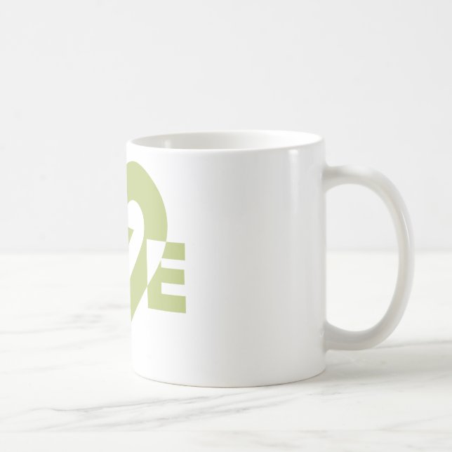 Coole Liebe Graphic, Sage Green Tasse (Rechts)