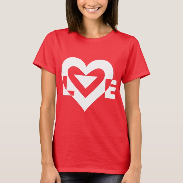 Coole Liebe Graphic, White T-Shirt (Vorderseite)