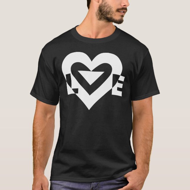 Coole Liebe Graphic, White T-Shirt (Vorderseite)