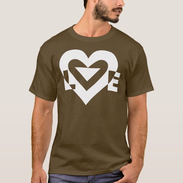 Coole Liebe Graphic, White T-Shirt (Vorderseite)