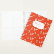 Coole Liebe Herz in Rot mit Monogramm