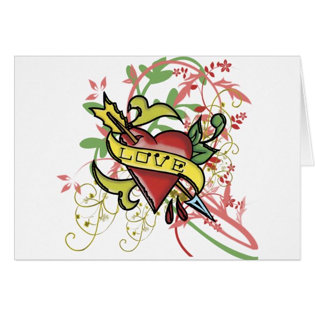 Coole Liebe-Tätowierung (Vorderseite (Horizontal))