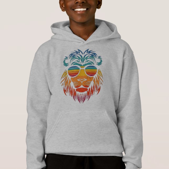 Coole Lion Hoodie (Vorderseite)