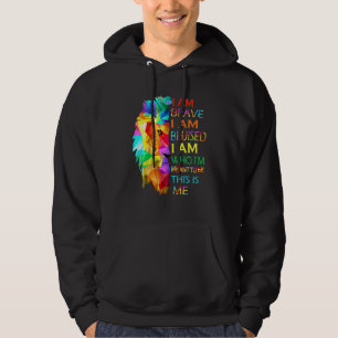 Coole Lion Ich bin tapfer Ich bin geschürt, das is Hoodie