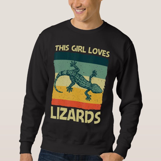 Coole Lizard für die Mama der Mädchen Reptile Anim Sweatshirt (Vorderseite)