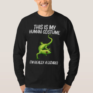 Coole Lizard für Männer Gecko Green Reptile Anim T-Shirt